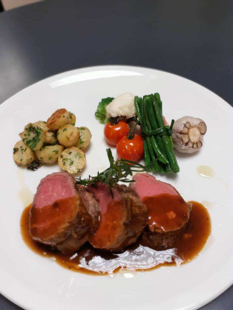 Premium steak dish